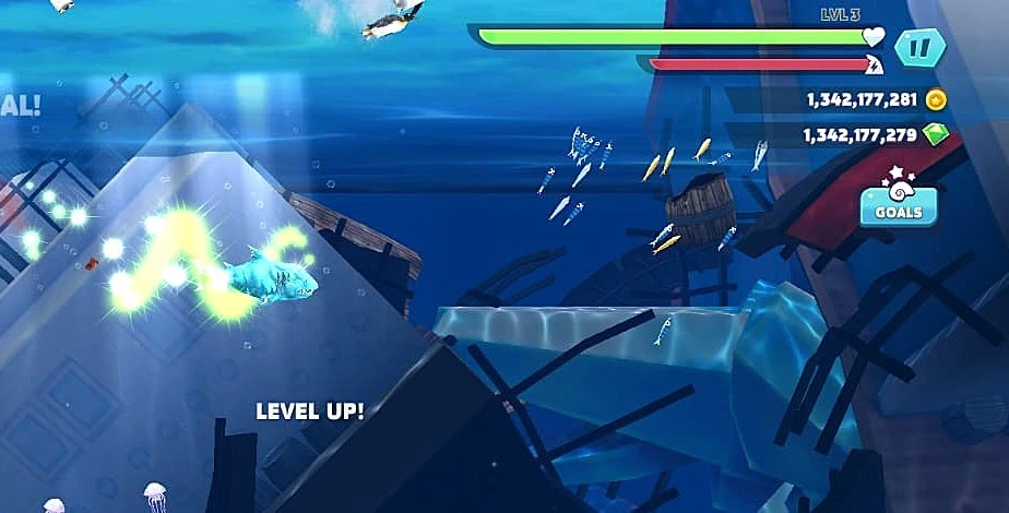 Improved Attention IN Hungry Shark EvolutionAPK mod apk unlocked all