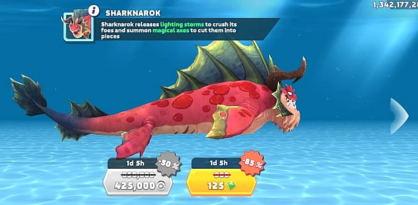 Variety of Sharks in Hungry Shark Evolution MOD APK